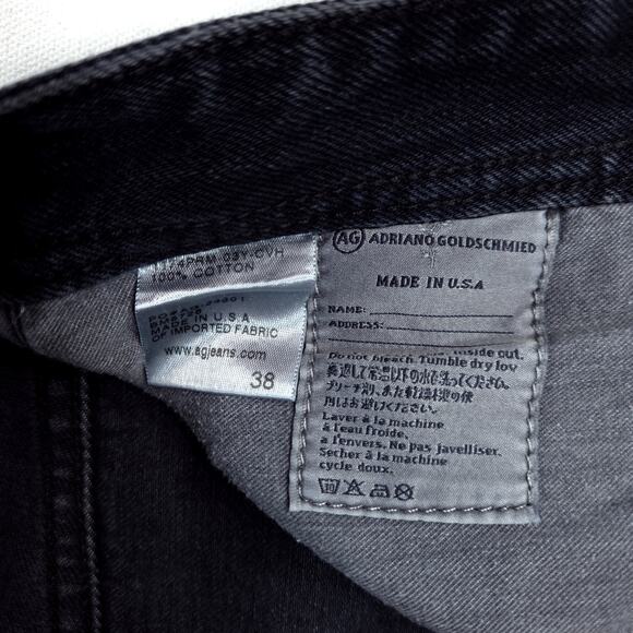 AG Adriano Goldschmied Jeans Mens 38x31 The Graduate Tailored Dark Wash EUC - Picture 4 of 9